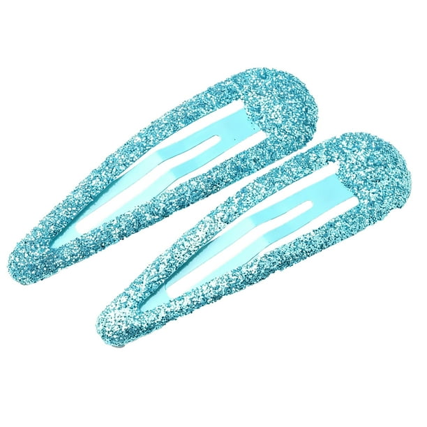 Pinza Para El Cabello Set de 2 pinzas brillantes para el cabello con lentejuelas, ideales para uso diario y fiestas. Rkxzt