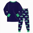 thumbnail image 7 of Gibobby Toddler Boys Pajamas Cool Boys Pajamas Comfy Long Sleeve Graphic Top + Pant Fall Winter Pjs Set 2 Piece For 1t 2t 3t 4t 5t Kids Sleepwear Set Toddler Boys Clothes,Blue,Size 7-8 Years, 7 of 7