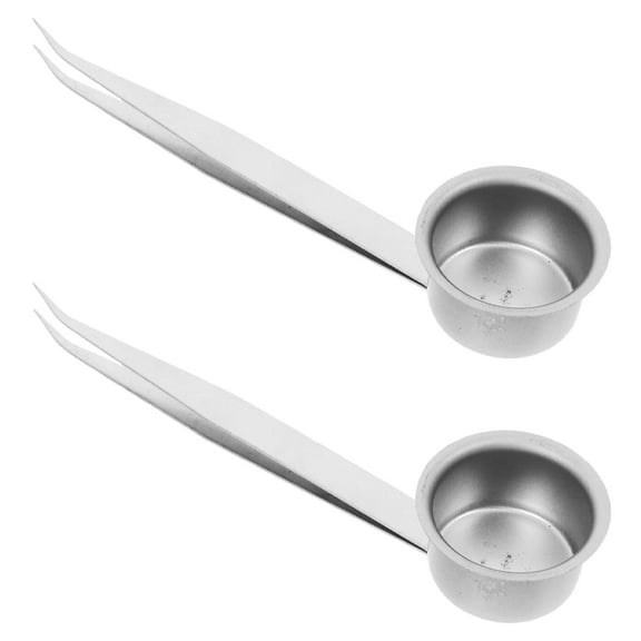 WORGEOUS  2 Pcs Wick Dipper Candle Snuffer Hose Ceiling Accessories Silver