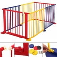 thumbnail image 3 of Veryke 6 Panel Safety Play Yard for Kids Toddler Baby, Lightweight Panel Play Activity Centre Yard, Colorful Cute Kids Playpen with Gate & Safety Lock, Flexible Sturdy Play Pen Indoor for Toddler, 3 of 8