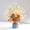 thumbnail image 1 of Hogar y jardín, decoración del hogar, ramo de flores artificiales con hojas, peonía artificial, arreglo floral de seda para centros de mesa del hogar, decoración para fiestas de bodas, diseño para re, 1 of 3