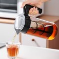 thumbnail image 1 of YAOMOBB Ergonomic Handle Cold Brew Pot Cold Brew Coffee Tea Brewer 1300ML Double Wall Glass with Mesh Filter Shatter resistant Handle, 1 of 6