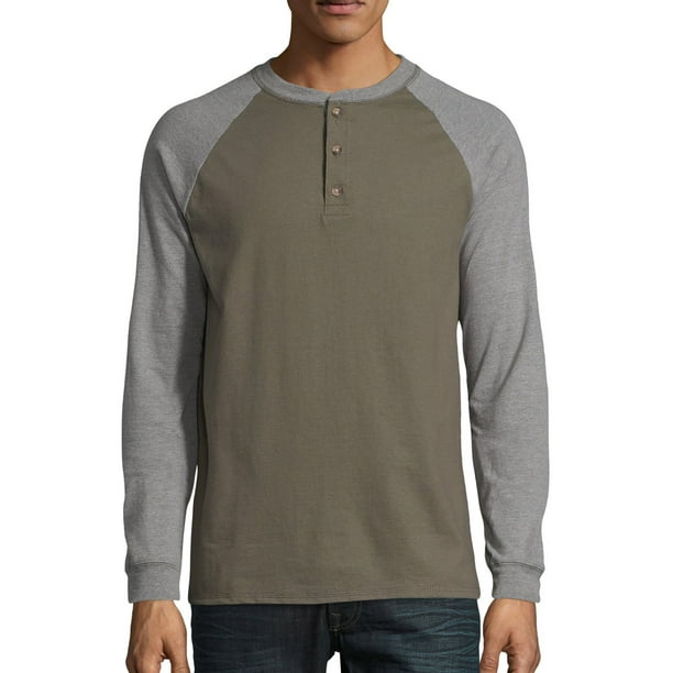 long sleeve raglan henley
