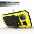 thumbnail image 3 of Dteck Case For Apple iPhone 11 Pro Max (6.5 inch),Shockproof Armor Rubber Rugged Kickstand Metal Case Hybrid Built-in Tempered Glass Screen Protective Full Cover ,Yellow, 3 of 8