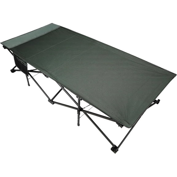 REDCAMP 39.4" W Extra Large Camping Cot for Adults 500lbs, Oversized Tall Sleeping Cots Heavy Duty, XXL Cots Portable for Outdoor Indoor Office, Dark Grey