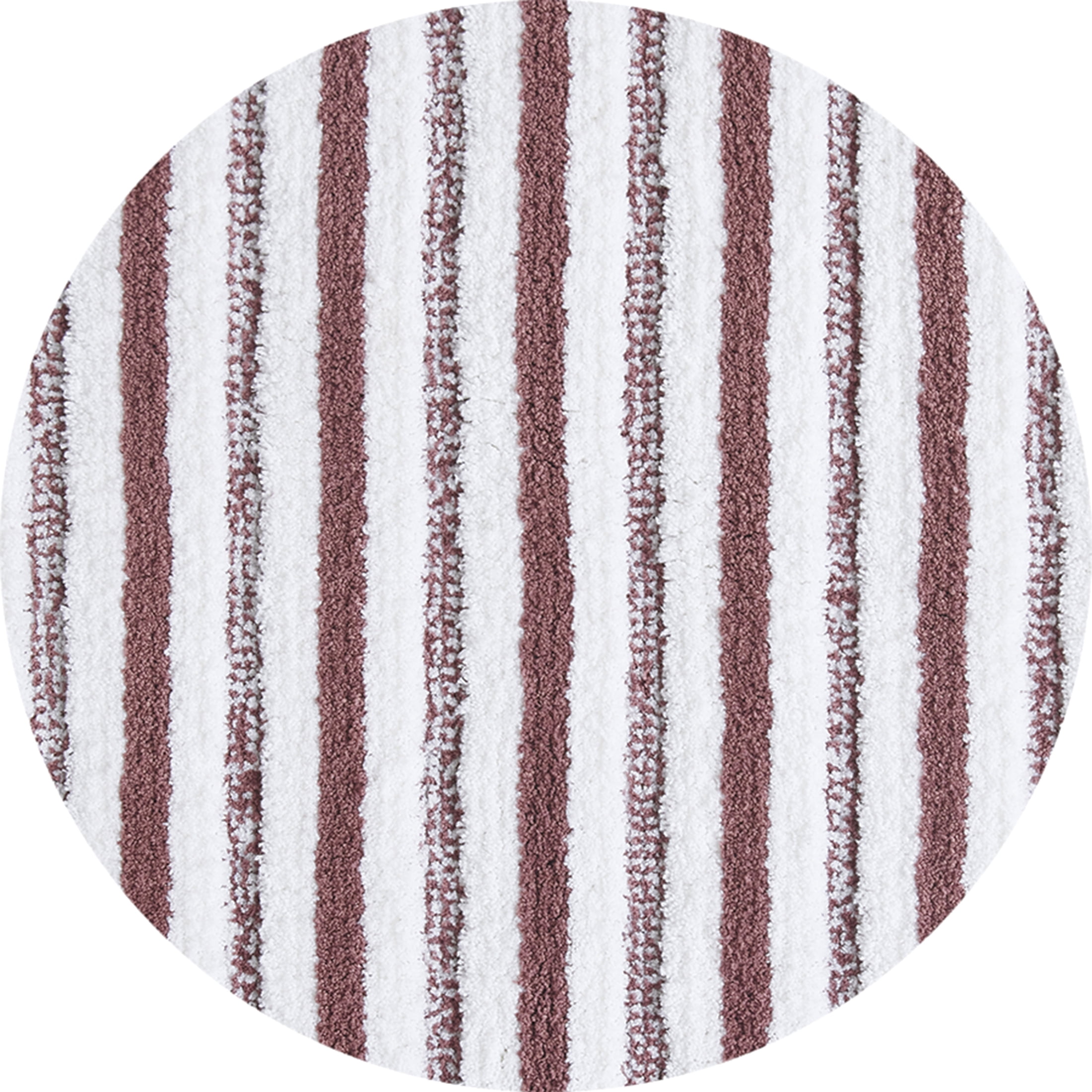 Better Homes & Gardens Signature Soft Tufted Stripe Bath Rug, Violet Gem & White, 20" x 34"