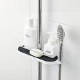 thumbnail image 5 of Estante de ducha sin taladro para riel de ducha - Soporte organizador de baño para champú, se adapta a rieles de 19 mm a 25 mm/lGR65Aixl, 5 of 5