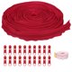 thumbnail image 1 of Uxcell #5 10 Yards Bulk Nylon Coil Zipper by the Yards with 20 Pcs Zipper Sliders and Ruler for Sewing Bright Red, 1 of 6