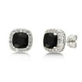 thumbnail image 5 of Diam accent, Created Black Onyx & White Sapphire Sterling Silver 3 pcs Jewelry Set, 5 of 7