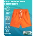 thumbnail image 3 of Quad Seven Boys' Swim Trunks - 2 Pack Basic Solid Quick Dry Board Shorts Bathing Suit (8-18), 3 of 7