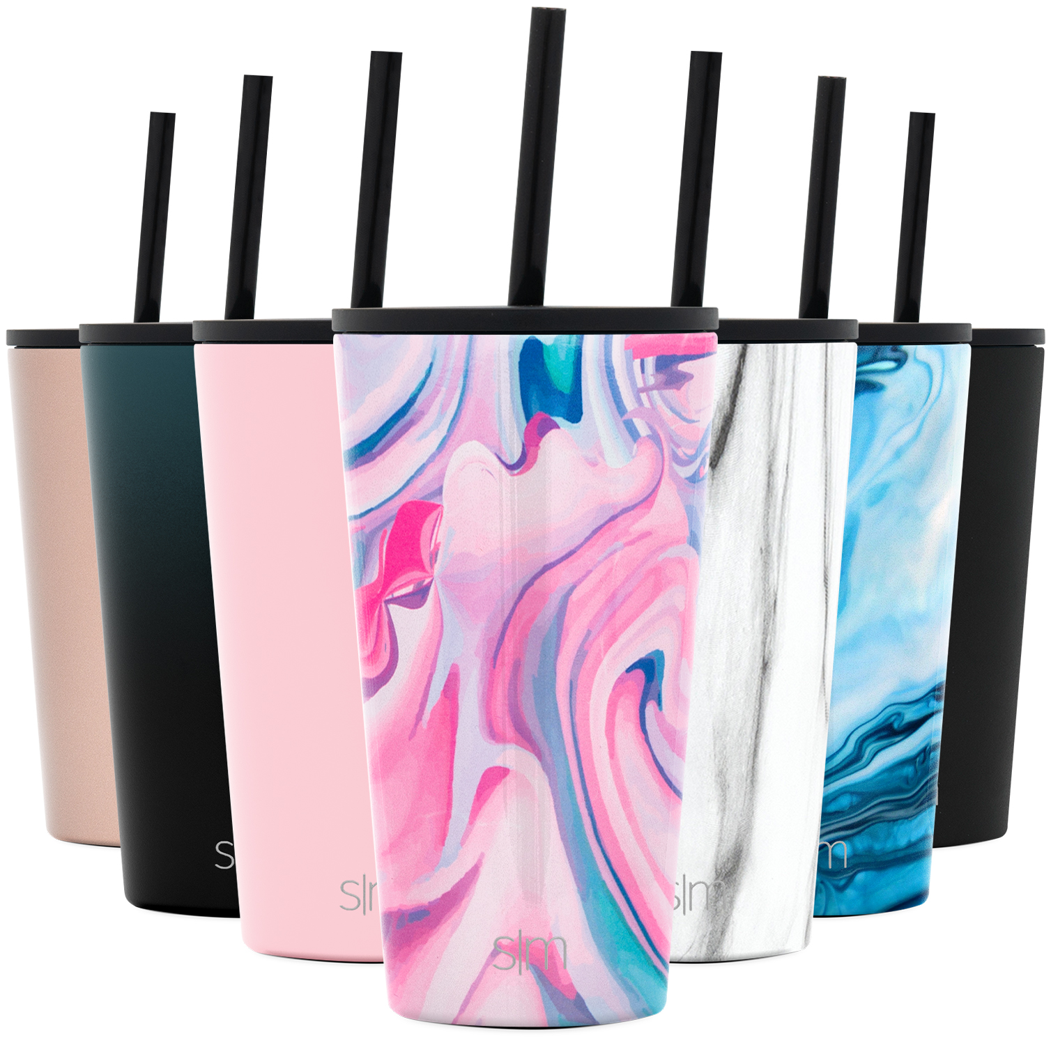 Simple Modern 16oz Classic Tumbler with Straw Lid & Flip Lid Travel