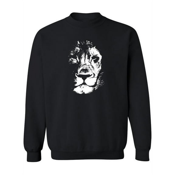 Grunge Style Lion Head Sweatshirt Women -Image by Shutterstock, Female 4X-Large