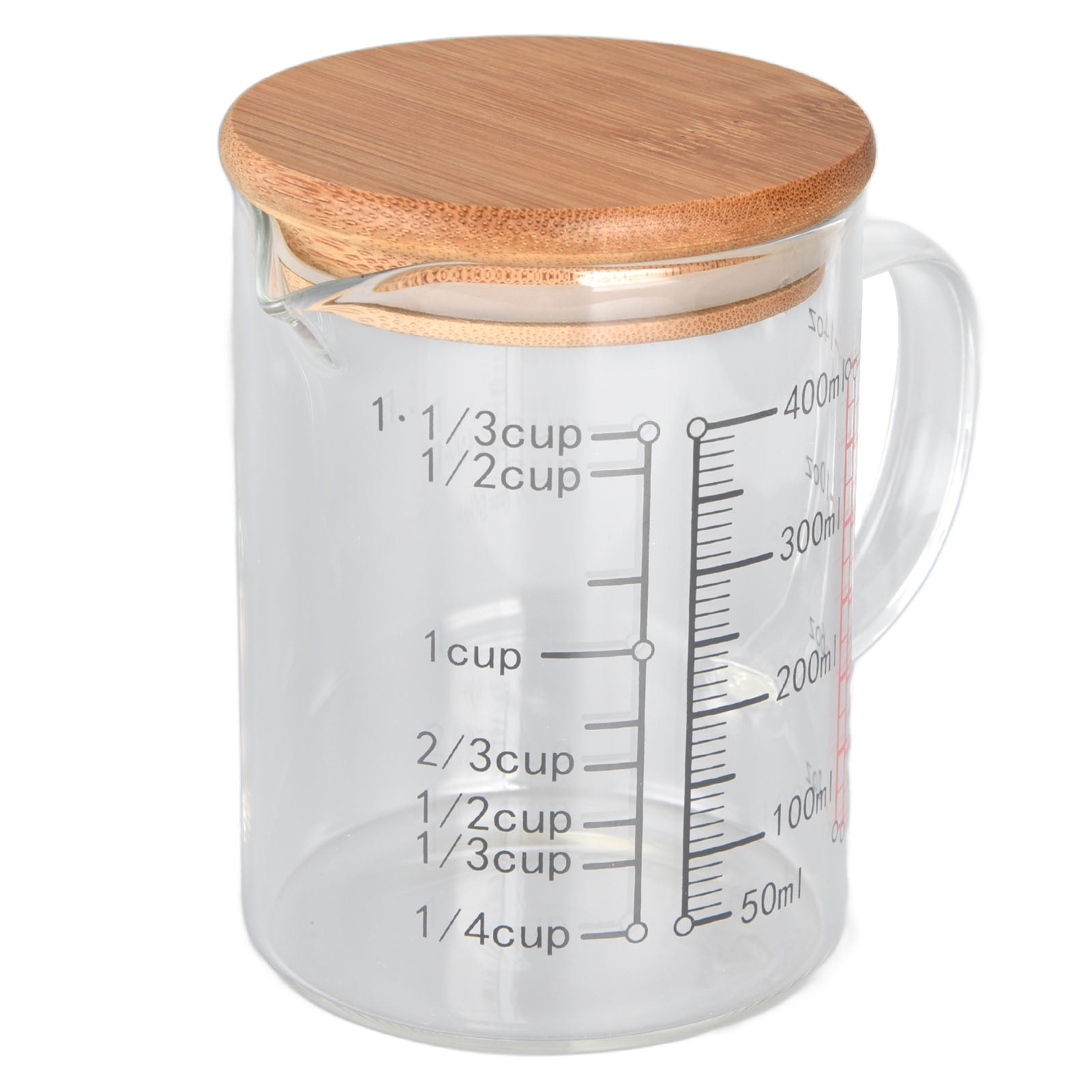Glass Measuring Cup V-Shaped Nozzle Clear Scale Borosilicate Glass Coffee Cups