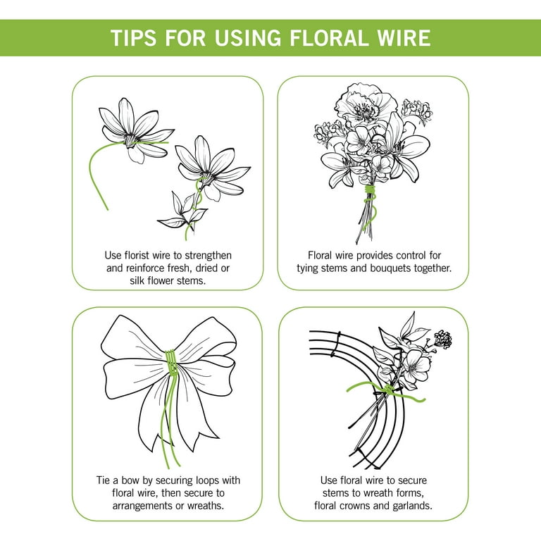 2 Rolls Of Wire Thin Wire For Crafts Flower Wire for Florist