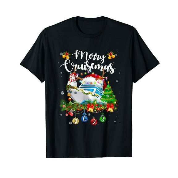 Merry Cruisemas Cruise Ship Family Vacation Christmas Funny T-Shirt