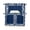 Blue, variant on White Letters Swag Curtains for Kitchen Modern Minimalist Style Sky Grey Valances for Windows Rod Pocket Small Window Treatment Short Topper for Cafe Bedroom Bathroom Living Room Decor 56x36 Inch