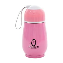 150ML Insulated Water Bottle with Lanyard,304 Stainless Steel Water Bottles with Wide Mouth, Double Wall Vacuum Sports Water Bottle, BPA Free, Keep Cold and Hot,Thermal Mug for Travel(Pink)