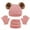 Pink 2, variant on KYAIGUO Kids Baby Winter Hat Scarf Gloves Set 3pcs for Boys Girls Warm Knit Beanie Cap Circle Scarf Mitten with Fleece Lining for Children 1-5Years Old