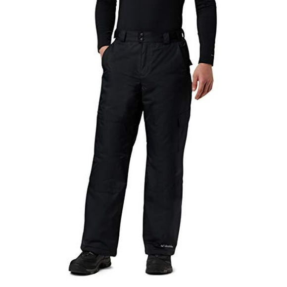 Columbia Mens Snow Gun Athletic Snow Pants, Black, X-Large