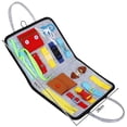 thumbnail image 3 of Tabla de presión para niños pequeños, juguete sensorial Montessori, tabla de actividades para niños, habilidades motoras finas básicas para niños de 1 gris Baoblaze Juego de mesa ocupado, 3 of 8