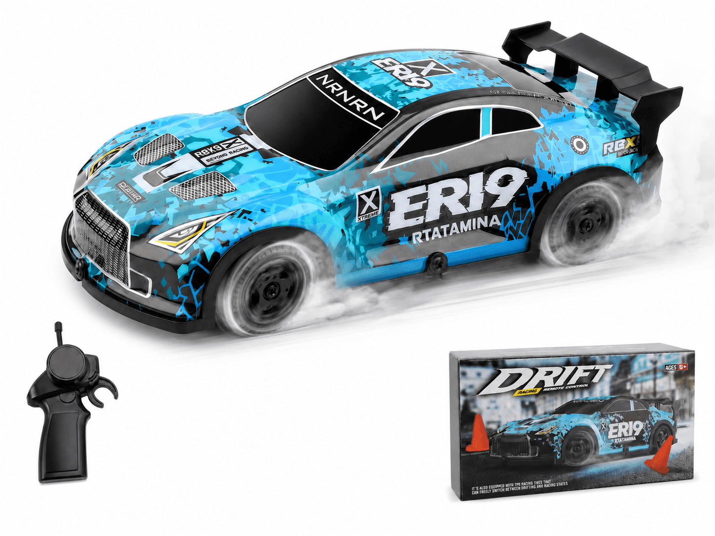 Bruce&Shark RC Car KF23 1:20 Scale 2.4GHz 2WD With Two Batteries