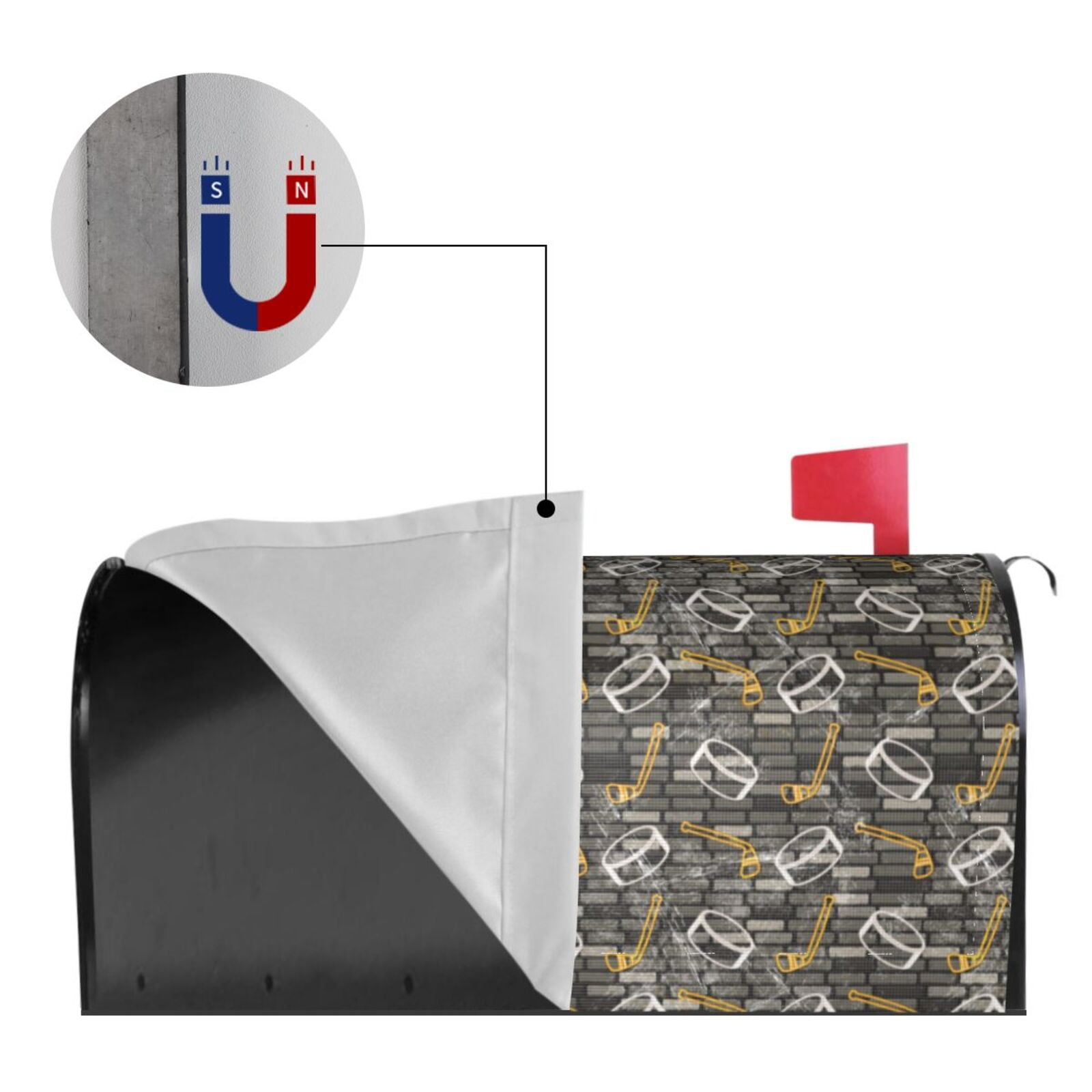 Kdxio Magnetic Mailbox Cover 21x18 in Mailbox Cover Outdoor Decoration Holiday Mailbox Covers for Home Garden Yard-21x18 in