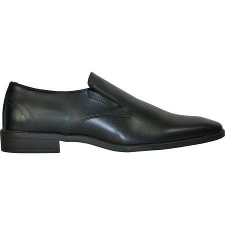 

VANGELO Men Dress Shoe Tux-4 Loafer Formal Tuxedo Prom & Wedding Shoe Black Matte 11.5 D(M) US