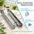 Undermount Soft Close&push To Open Drawer Slides 18 Inch 80lb - Walmart.com
