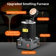 thumbnail image 3 of Metal Melting Furnace 1500W Portable Metal Casting Kit 3kg Aluminum Smelter with Fluted Graphite Crucible Metal Foundry for Jewelry Making Metal Casting incredible, 3 of 9
