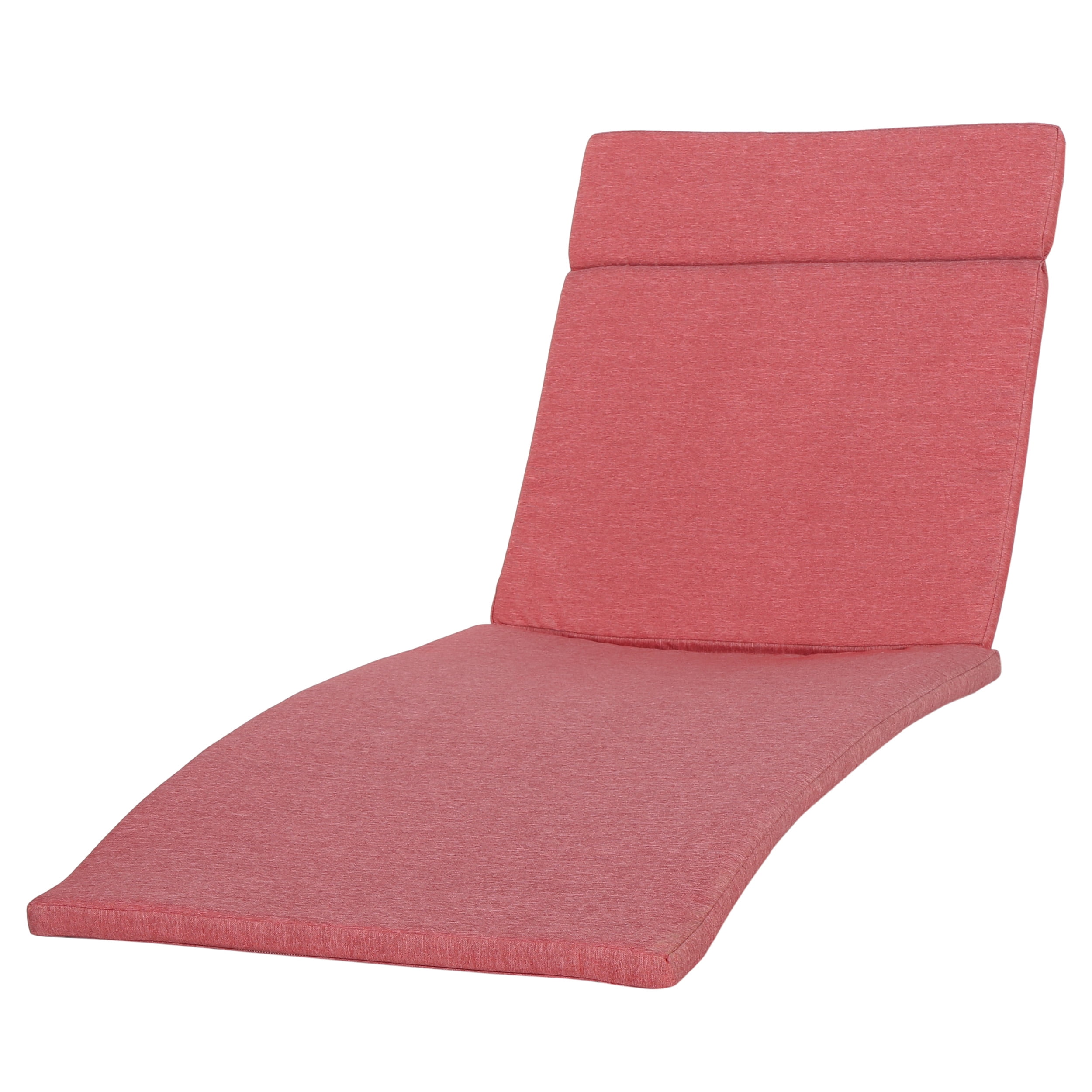Soleil Outdoor Water Resistant Chaise Lounge Cushion, Red - Walmart.com