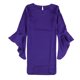 thumbnail image 2 of bar III Vestido de campana con volantes para mujer, morado, pequeño, 2 of 2
