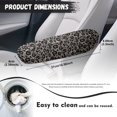 thumbnail image 7 of Yuyamidu Gray Leopard Print Car Seat Armrest Covers for Truck Sedan Auto Accessories Anti-Scratch Car Armrest Protective Cover Fashion Car Front Seat Armrest Cover, 7 of 7