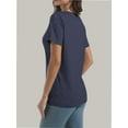 thumbnail image 5 of Women's Lightweight Soft T-Shirt - Crew Neck, Curved Hem, Comfortable & Lounge Top, Trendy Tee, 5 of 6