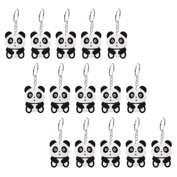WASHWEPE 30Ud Llavero Panda Decorativo Multicolor Con Animado Para Colgar En