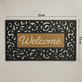 thumbnail image 2 of Tapete Entrada Rectangular 72x43 Cm PVC Antideslizante 72 Cm 43 Cm Welcome Negro, 2 of 6