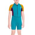 thumbnail image 1 of Toystoory Trajes de neopreno para niños de 2,5 MM, traje de buceo con protección solar, pantalones de manga corta de neopreno de secado Deportes acuáticos Amarillo S, 1 of 6