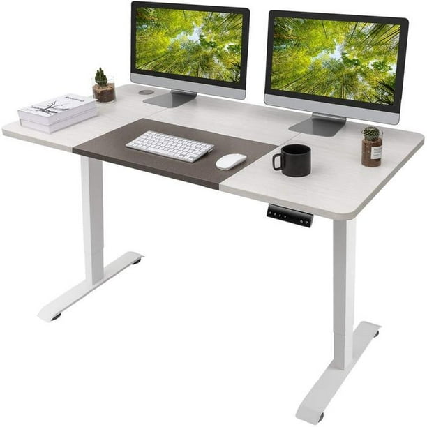 Vineego Electric Standing Desk Height Adjustable Office Desk with 55” x