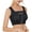 Black, variant on Fartey Womens Plus Size Front Closure Post Surgical Compression Everyday Bra Mastectomy with Removable Breast Support Band Posture Sports Bras