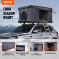 thumbnail image 2 of VEVOR Rooftop Tent Hard Shell 2-3 Person Waterproof for Jeep SUV Truck w/ Ladder, 2 of 9