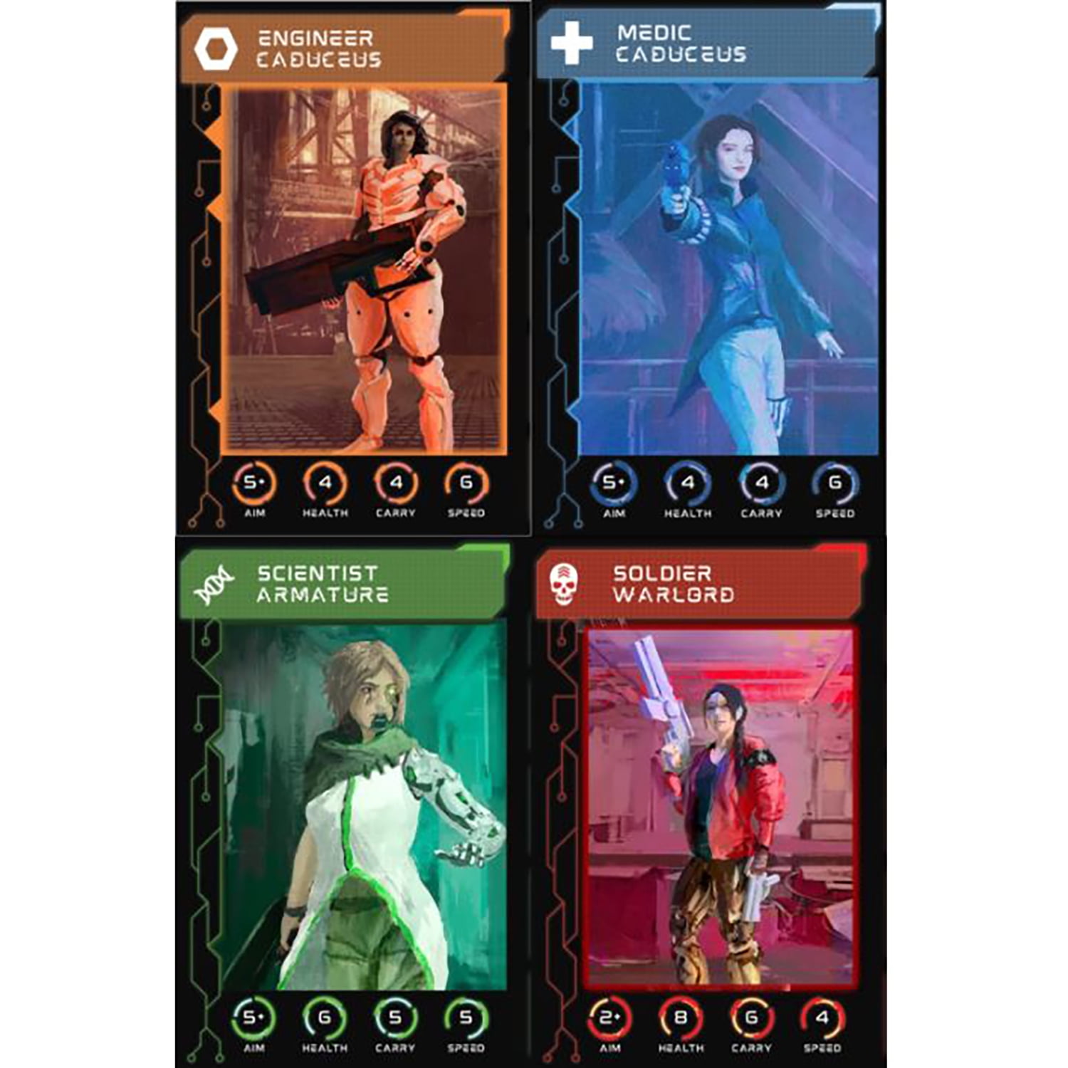 Xenohunters Sci-Fi Horror Game: Beyond the Outer Rim - Boardgame - Age 12+, 2-5 players, 60 Min Game Play. Half- Monster Games
