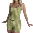 thumbnail image 7 of PRINxy Women's Color Block 2-Piece Loungewear Set Spaghetti Strap Tank Tops and Shorts Lightweight Slim Fit Pajama Sets Camouflage M, 7 of 7
