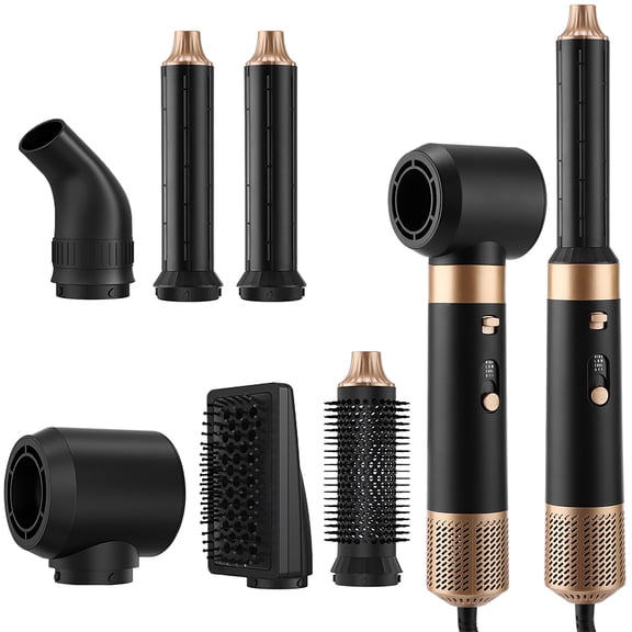6 in 1 Professional Hair Dryer Hot Comb Set Professional Curling Iron Hair Straightener Styling Tool For Hair Dryer Household