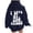 Navy, variant on HNMKIU Womens Hoodie "Women's Valentine's Day Couples Letter Printed Hoodie With Pockets Cozy And Trendy Sweatshirt"