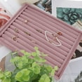 thumbnail image 6 of fenteer Rings Display Tray Ear Studs Organizer for Rings Studs Earrings Bedroom Home Pink, 6 of 8