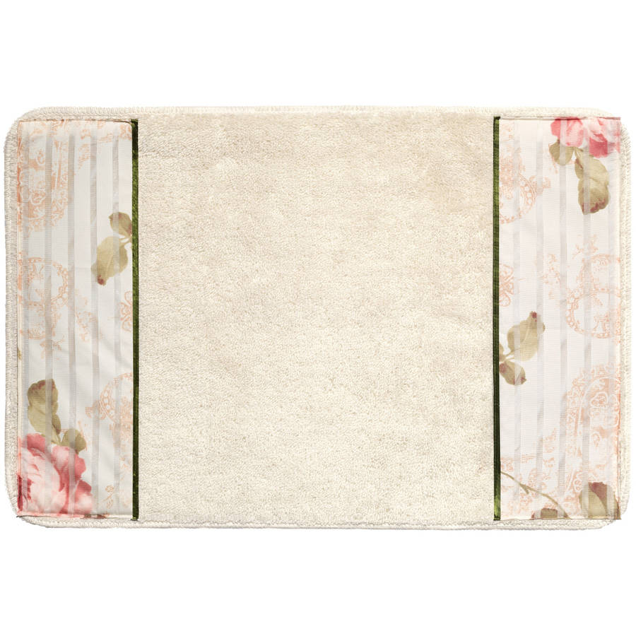 Popular Bath Madeline Beige Collection Bathroom Rug