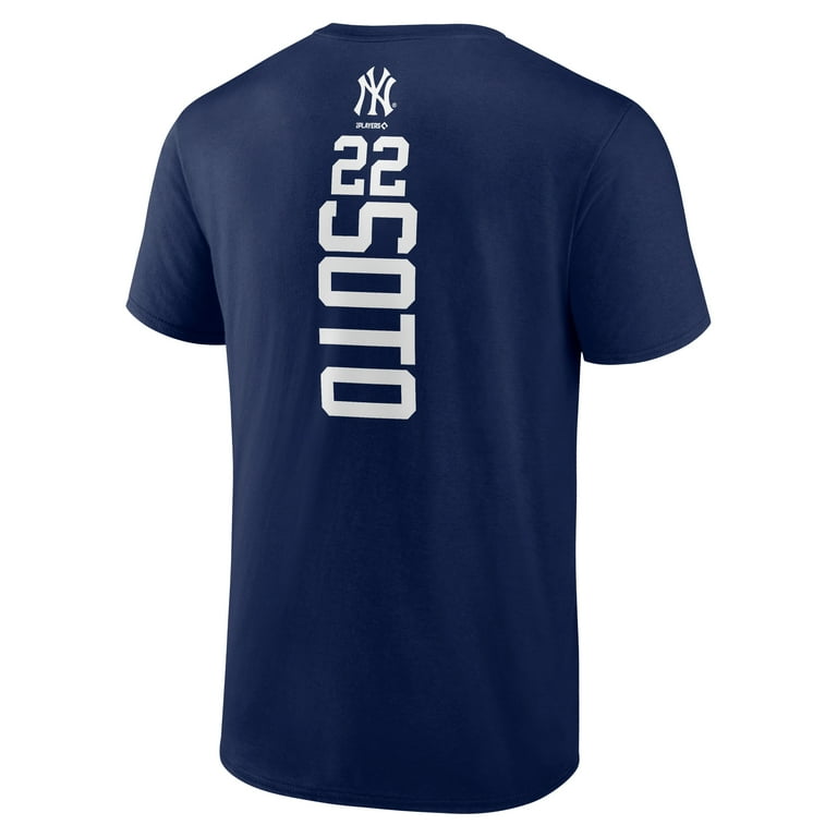 Men's Juan Soto Navy New York Yankees Playmaker Name Number T