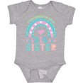 thumbnail image 3 of Inktastic Rainbow Hearts I Am Going to Be a Big Sister Girls Baby Bodysuit, 3 of 5