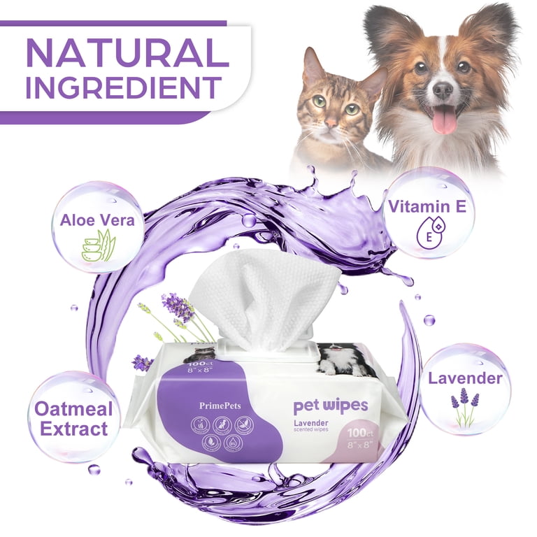 Prime Pets Deodorizing Grooming Wipes, 100 Count photo 3