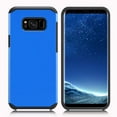 thumbnail image 6 of Galaxy S8 Plus Case, Dual Layer Protective Hybrid Armor Defender Case (Blue), 6 of 8