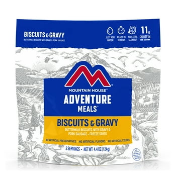 ain House Biscuits & Gravy, Freeze-Dried Camping & Backpacking Food, 2-Servings
